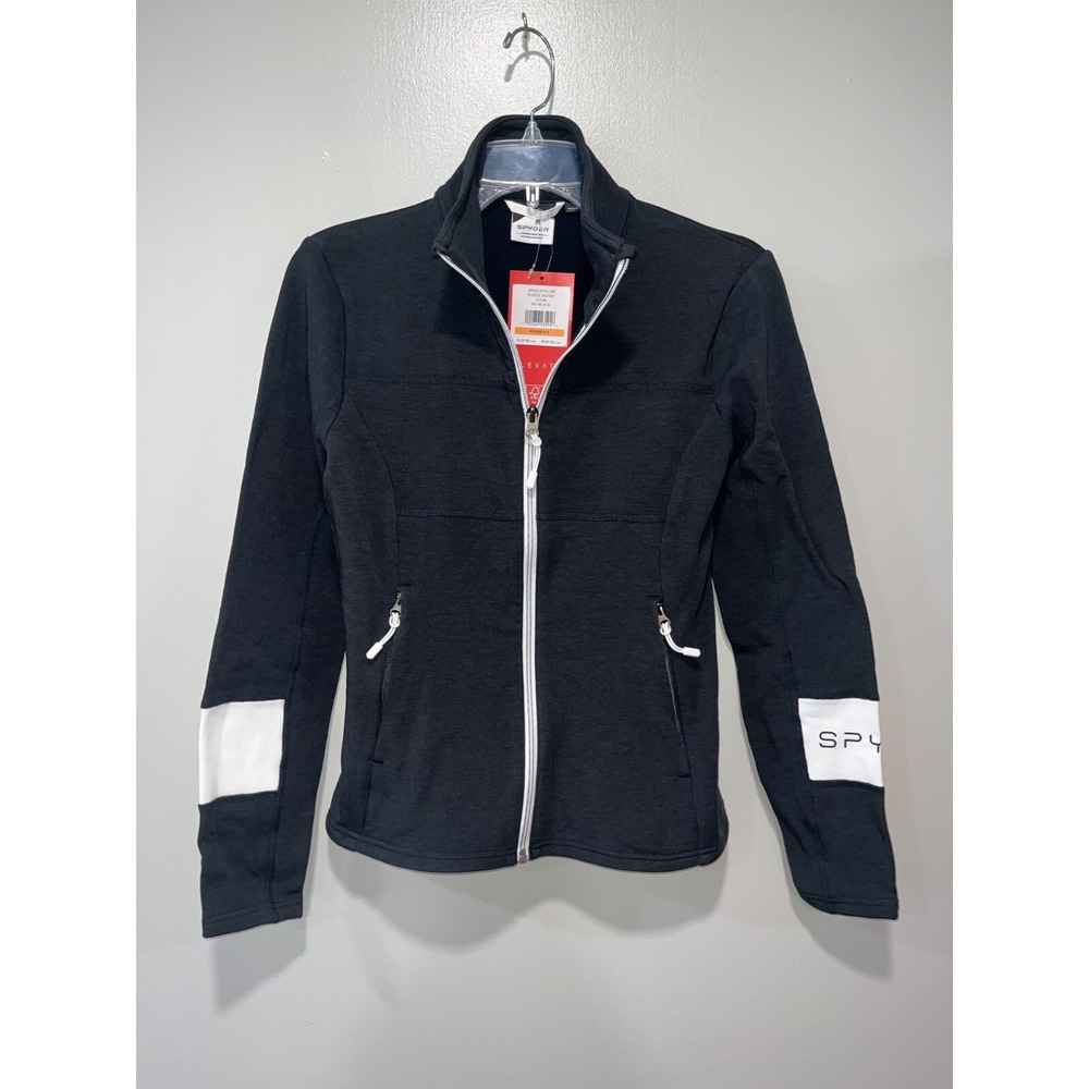Spyder Womens Speed Full Zip Fleece Jacket Black Size Small NWT